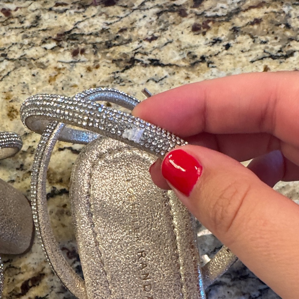 Loeffler Randall Mikel Crystal Embellished Block 2 in Heel Sandals - size 10.5 - Picture 6 of 10